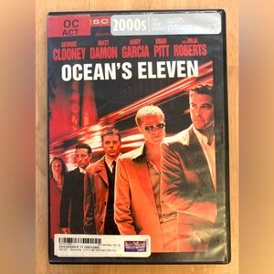 🔥BOGO // Ocean’s Eleven (2001) DVD in Hollywood Video Case w/RARE Stickers